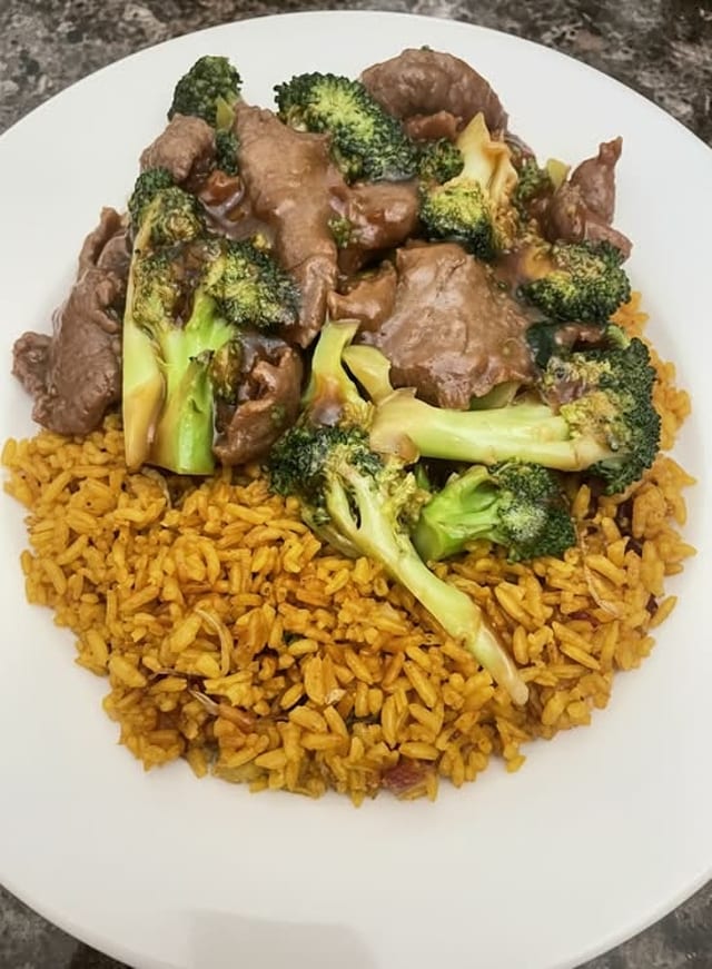 Beef w Broccoli.